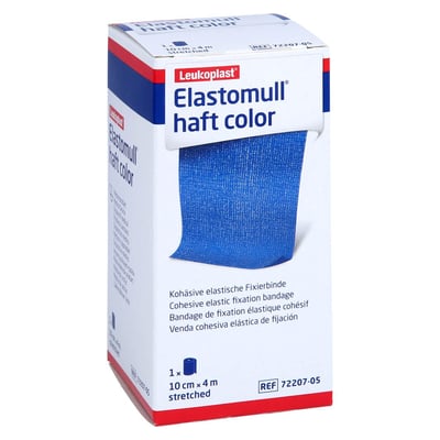 Elastomull haft 4mx10cm color blau