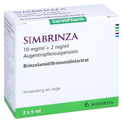 Simbrinza 10 mg/ml + 2 mg/ml Produktbild 1
