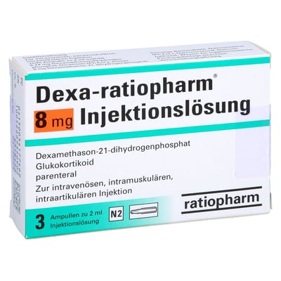 Dexa-ratiopharm 8 mg Injektionslösung Produktbild 1