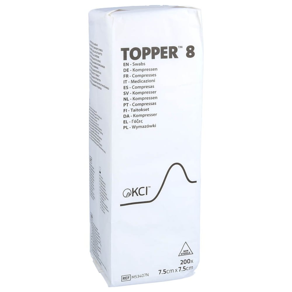 Topper 8 Kompr.7,5x7,5 cm unsteril