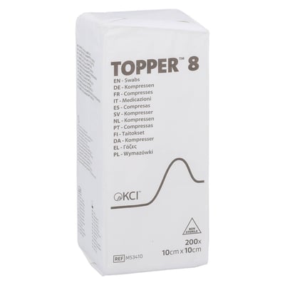 Topper 8 Kompr.10x10 cm unsteril Solventum