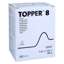 Topper 8 Kompr.7,5x7,5 cm steril