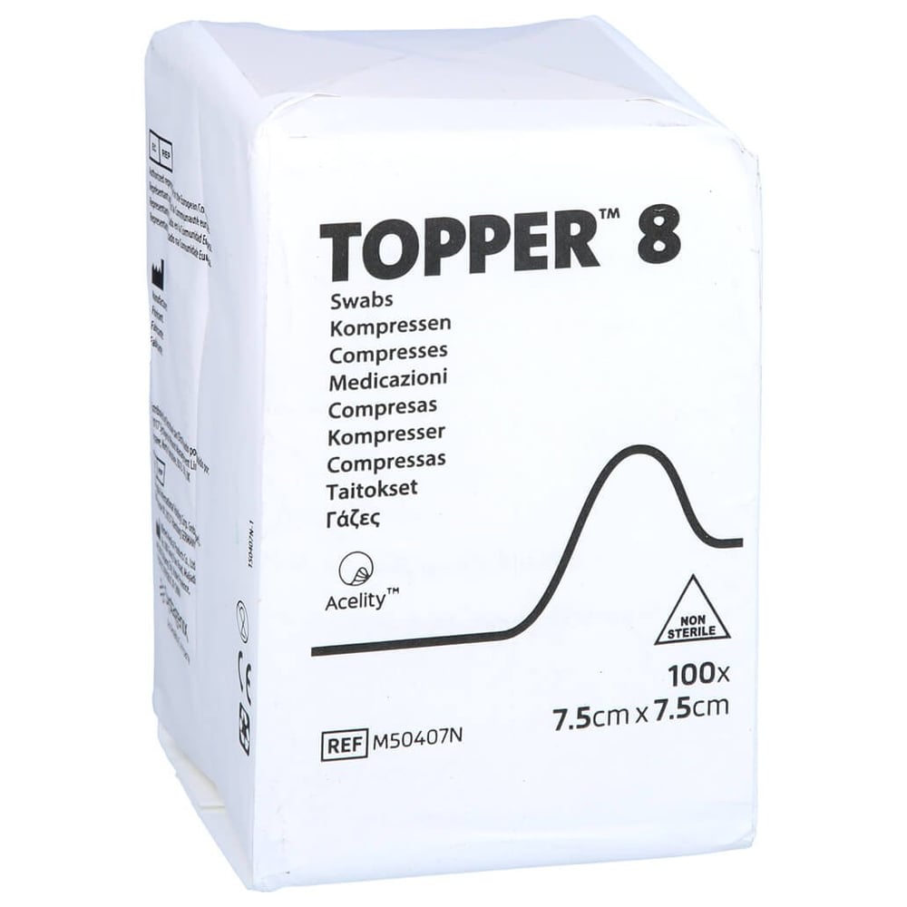 Topper 8 Kompr.7,5x7,5 cm unsteril