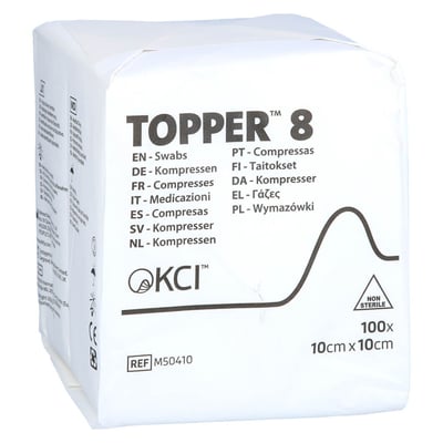 Topper 8 Kompresse 10x10 cm unsteril Solventum