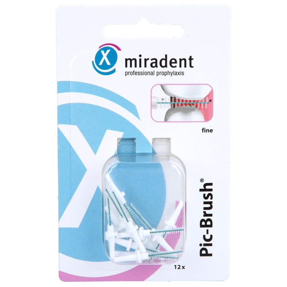 Miradent Interd.Pic-Brush Ersatzb.fein weiß