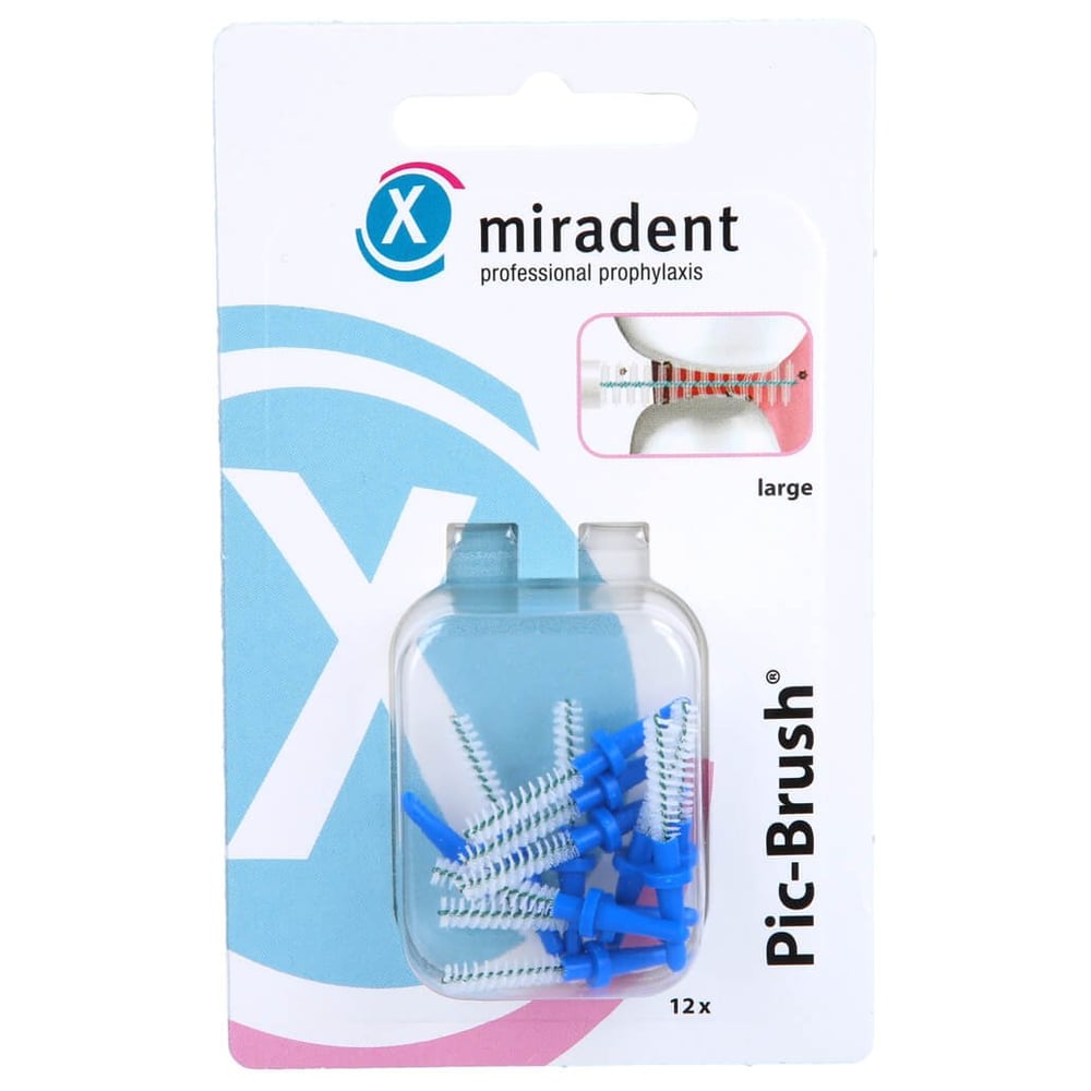 Miradent Interd.Pic-Brush Ersatzb.large blau