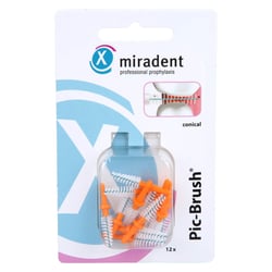 Miradent Interd.Pic-Brush Ersatzb.konisch orange