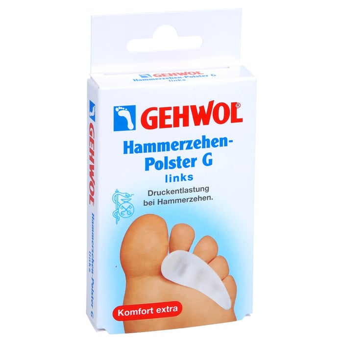 Gehwol Polymer Gel Hammerzehenpolster G links