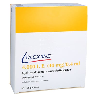 Clexane 4000 I.E. (40 mg)/0,4 ml Injektionslösung