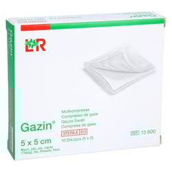 Gazin Kompresse 5x5cm 8fach steril