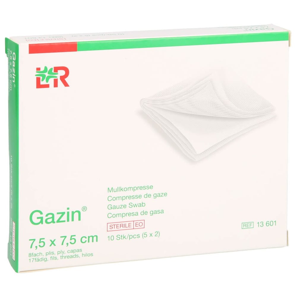 Gazin Kompresse 7.5x7.5cm 8fach steril