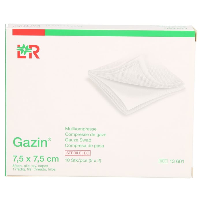 Gazin Kompresse 7.5x7.5cm 8fach steril