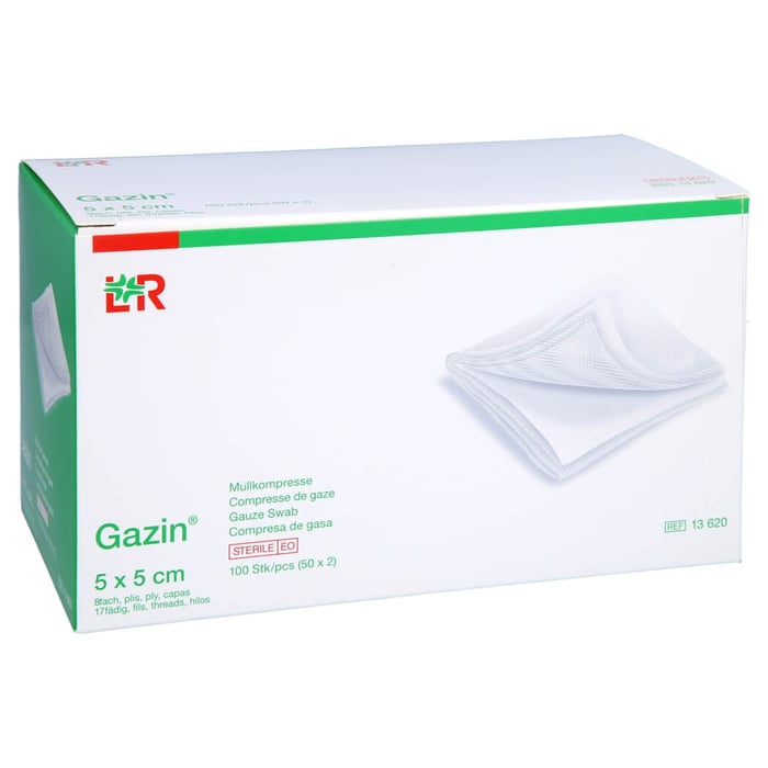Gazin Kompresse 5x5cm 8fach steril