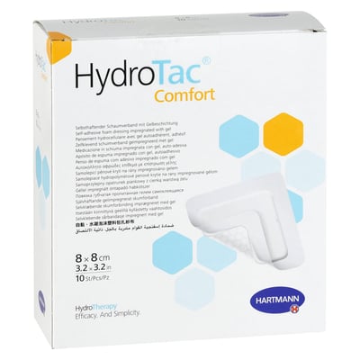 Hydrotac comfort Schaumverband 8x8 cm steril Paul Hartmann