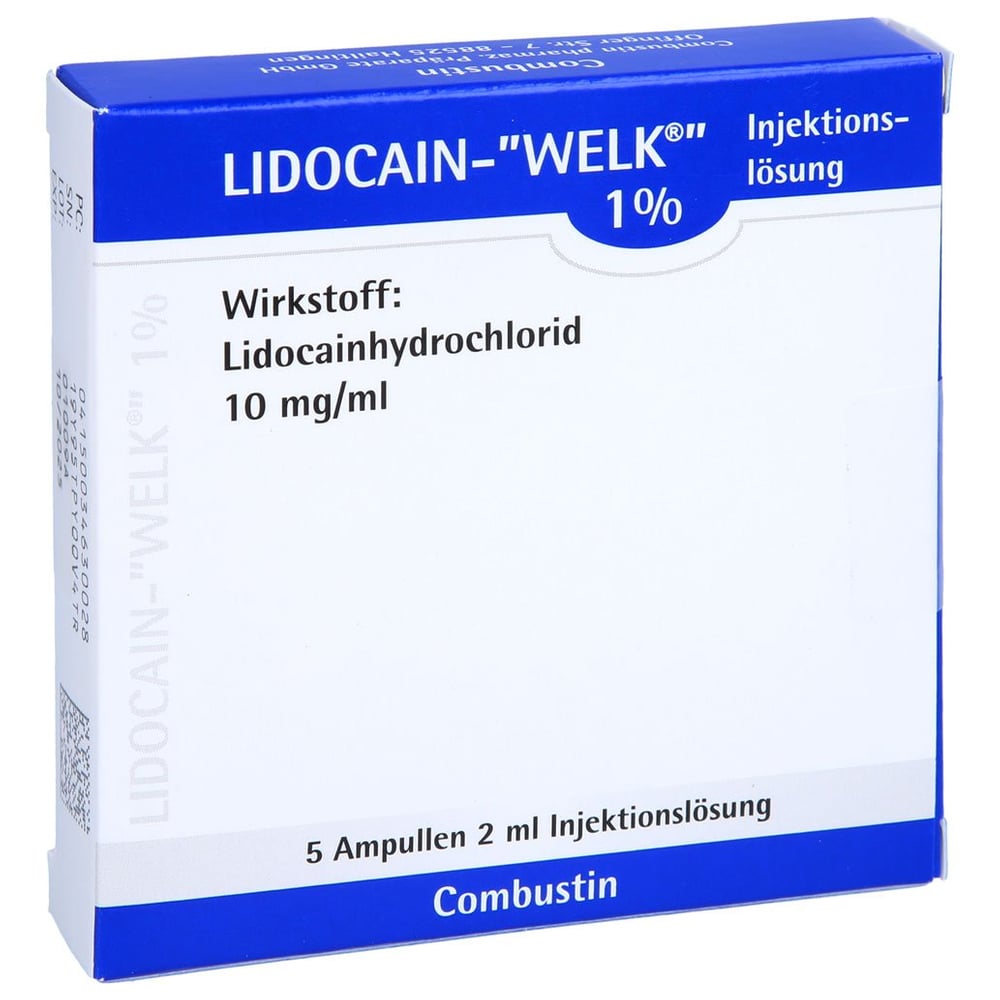Lidocain Welk 1% Amp