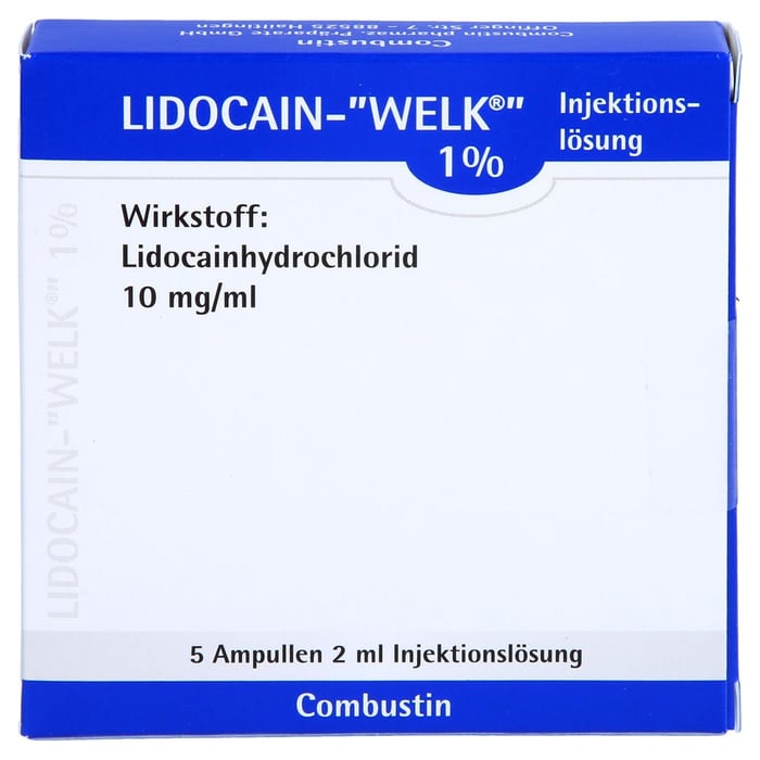 Lidocain Welk 1% Amp