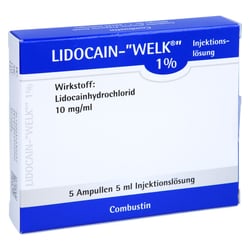 Lidocain Welk 1% Amp