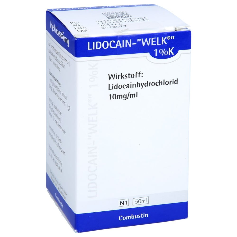 Lidocain Welk 1% K