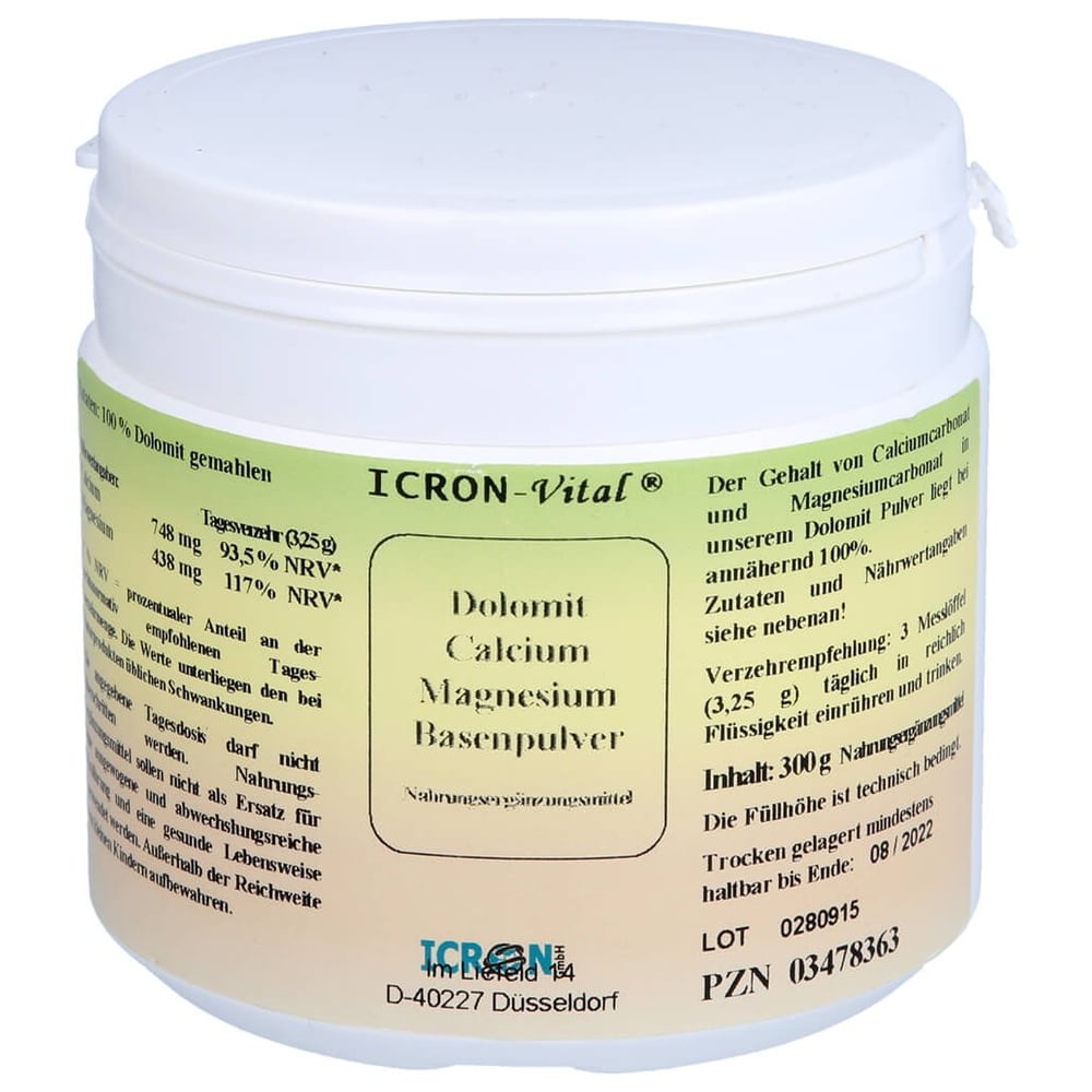 Dolomit Calcium Magnesium Basen Pulver Icron Vital