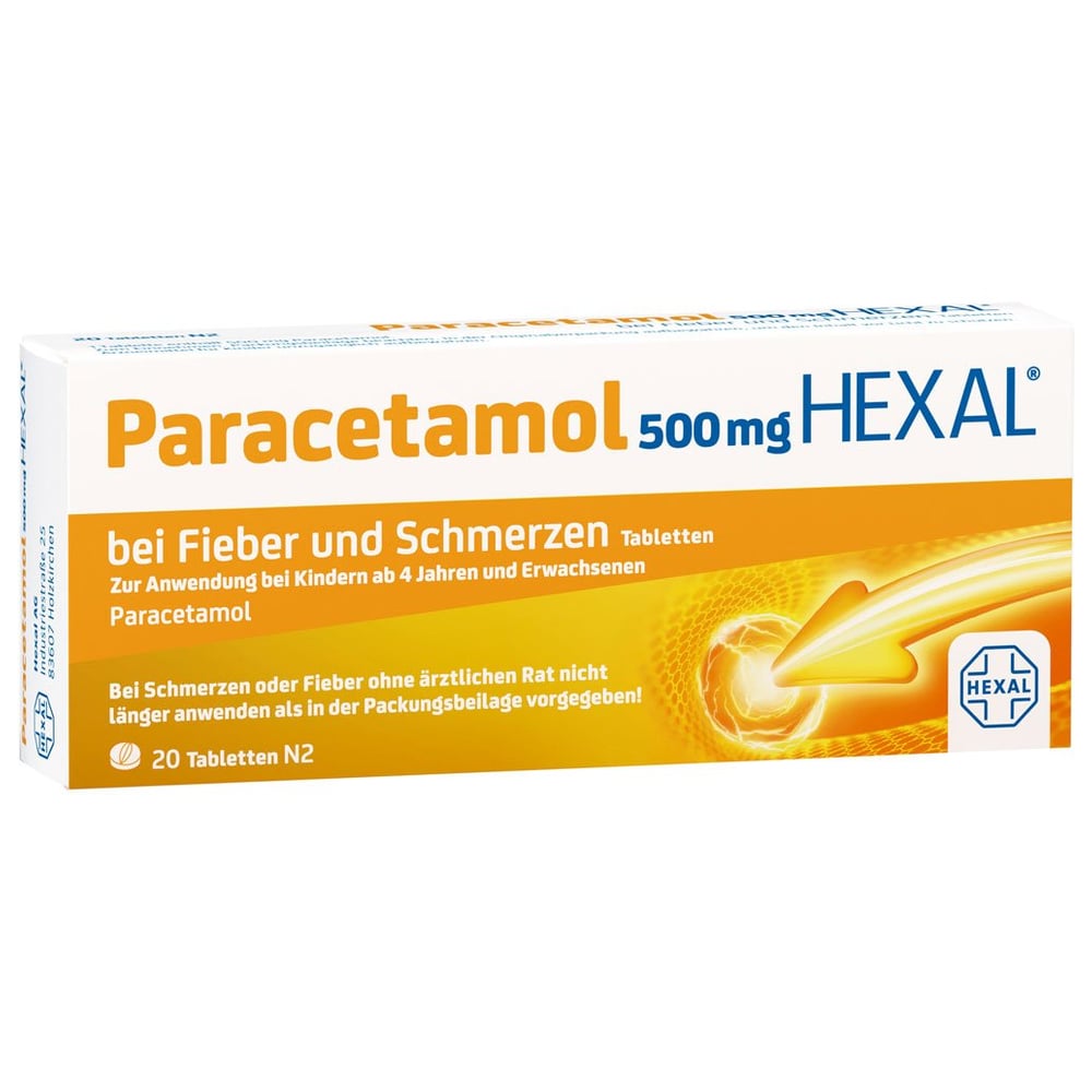 Paracetamol 500 mg HEXAL bei Fieber und Schmerzen