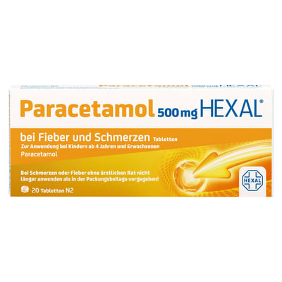 Paracetamol 500mg HEXAL bei Fieber und Schmerzen