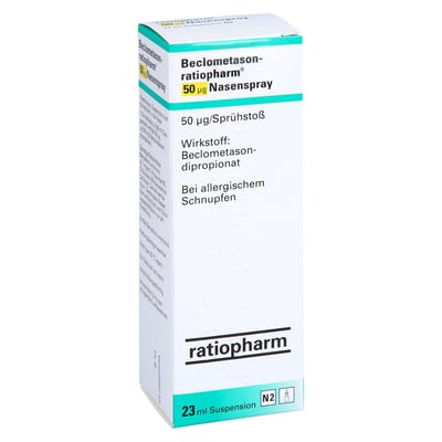 BECLOMETASON-ratiopharm 50 µg Nasenspray 200 Hub