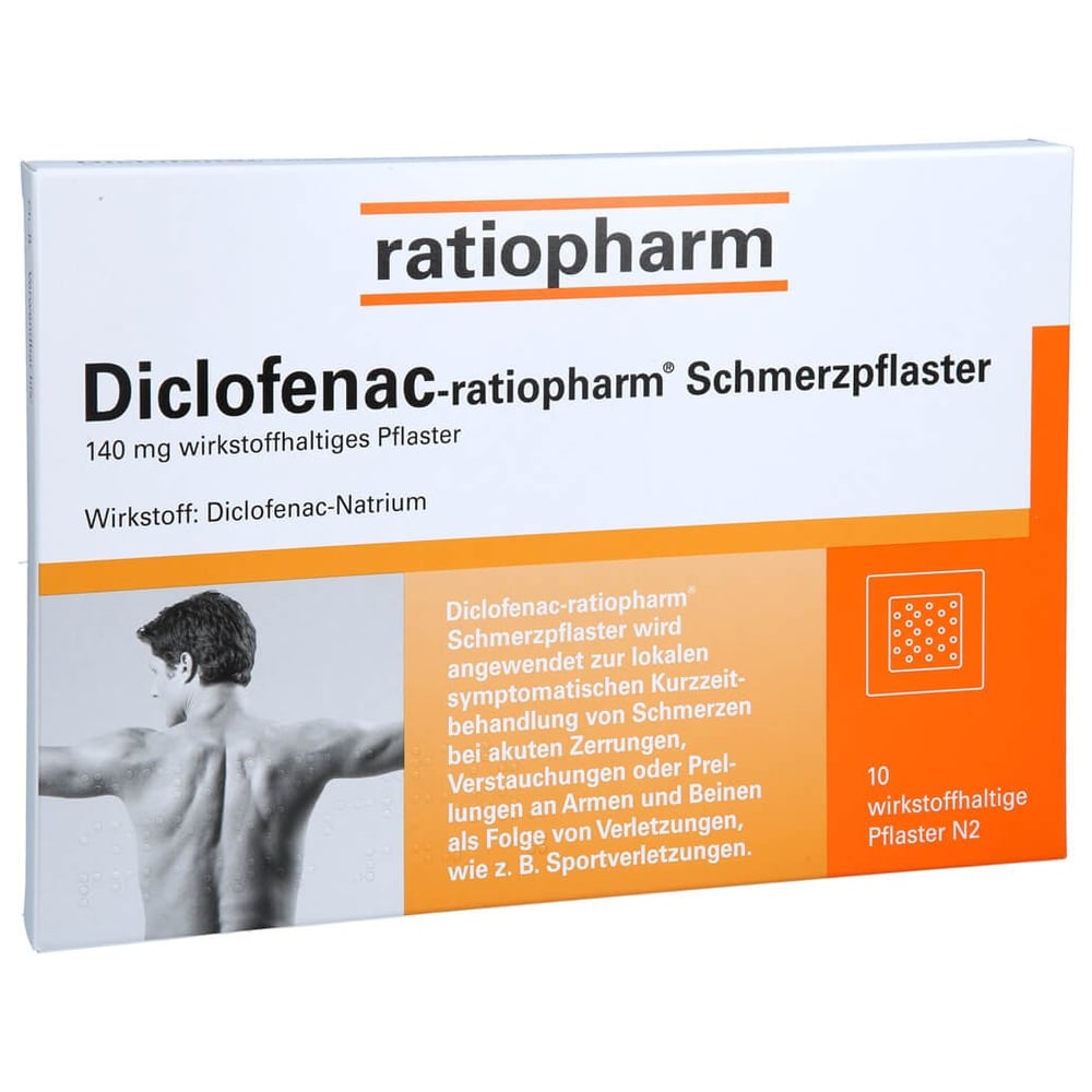 Diclofenac-ratiopharm Schmerzpflaster 140 mg