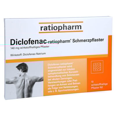 Diclofenac-ratiopharm Schmerzpflaster 140 mg