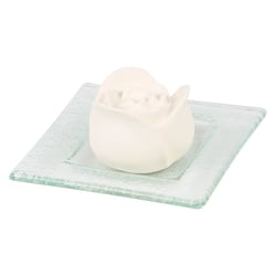 Duftstein Rosenblüte Glasteller transparent