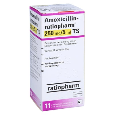 Amoxicillin-ratiopharm 250 mg/5 ml TS