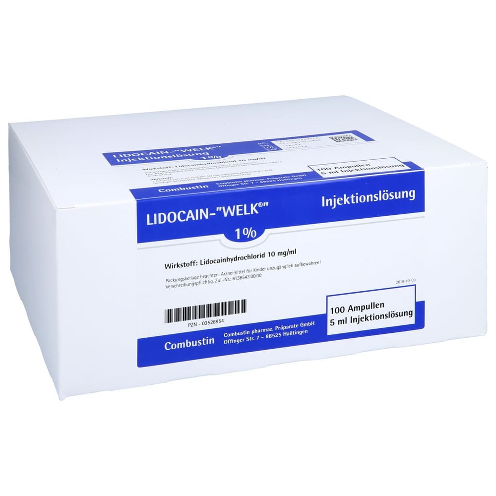 Lidocain Welk 1% Amp