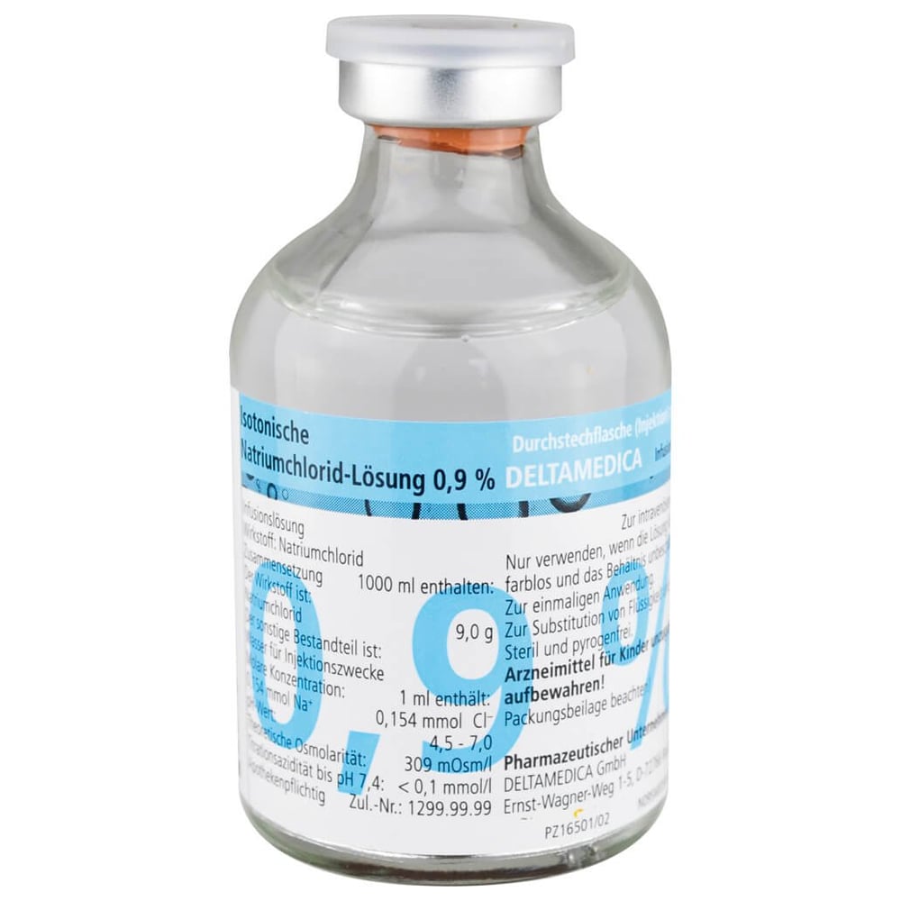 Isotonische NaCl 0.9% DELTAMEDICA Glasinj.