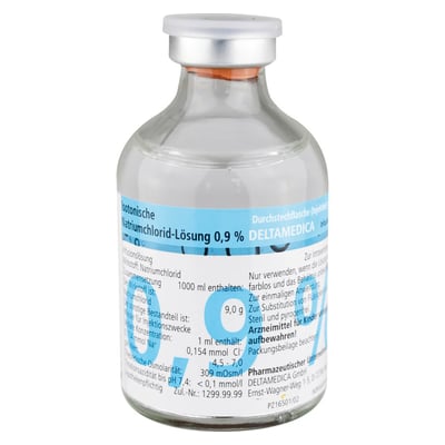 Isotonische NaCl 0.9% DELTAMEDICA Glasinj.