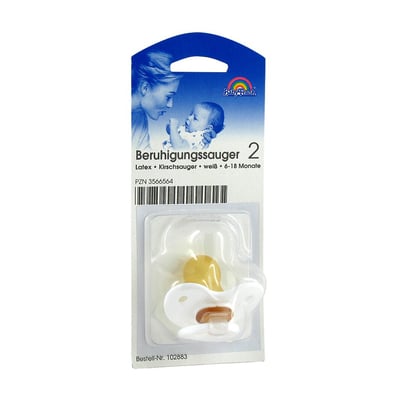 Sauger Kirsche groß gr.Scheibe weiß 102883