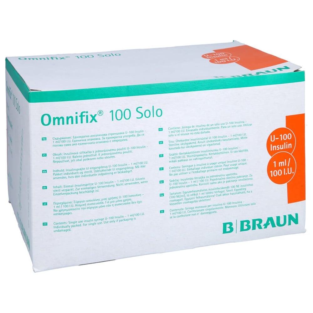Omnifix Insulin Einm.Spr.f.U 100 Insulin 1 ml