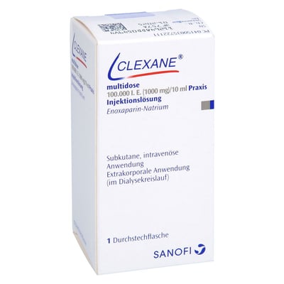 Clexane multidose 100000 I.E. (1000 mg)/10 ml Praxis Injektionslösung