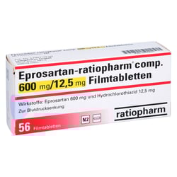 Eprosartan-ratiopharm comp. 600 mg/12,5 mg
