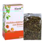 Weißdornblätter mit Blüten Tee