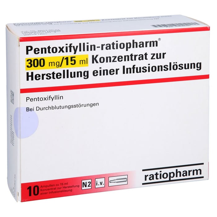 PENTOXIFYLLIN-ratiopharm 300 mg/15 ml K.H.InL.