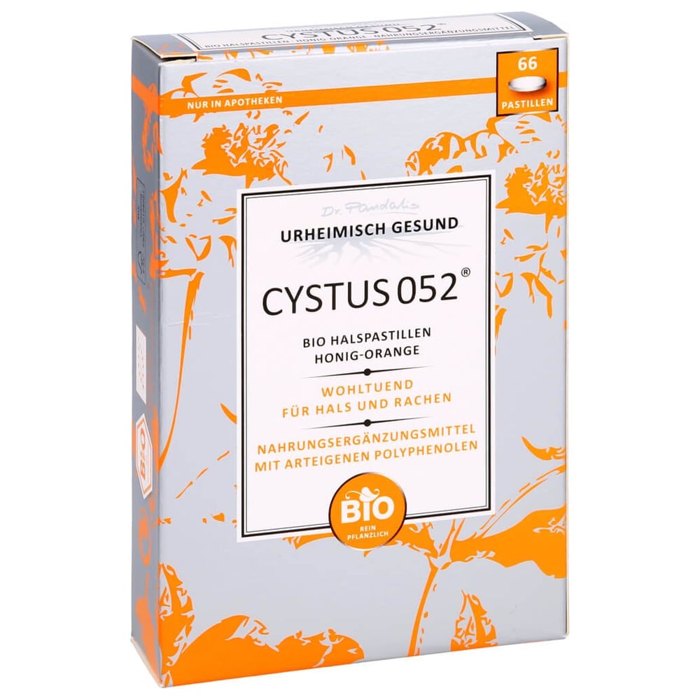 Cystus 052 Bio Halspastillen Honig Orange