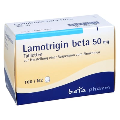 Lamotrigin beta 50 mg suspendierbare Tabletten
