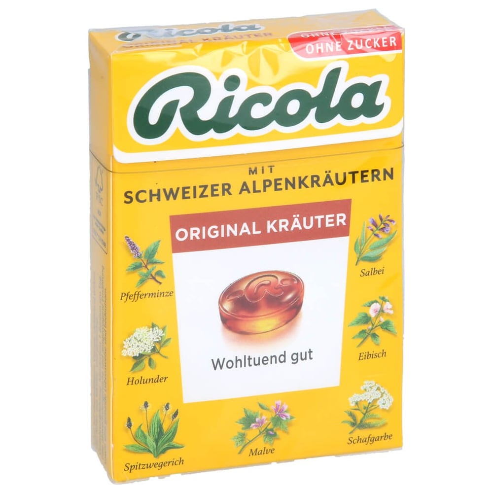Ricola Kräuter Original Schweizer Kräuterbonbon zuckerfrei