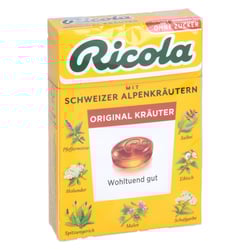 Ricola Kräuter Original Schweizer Kräuterbonbon zuckerfrei