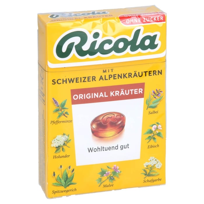Ricola Kräuter Original Schweizer Kräuterbonbon zuckerfrei