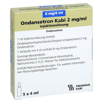 Ondansetron Kabi 2 mg/ml 8 mg Injektionslösung Produktbild 1