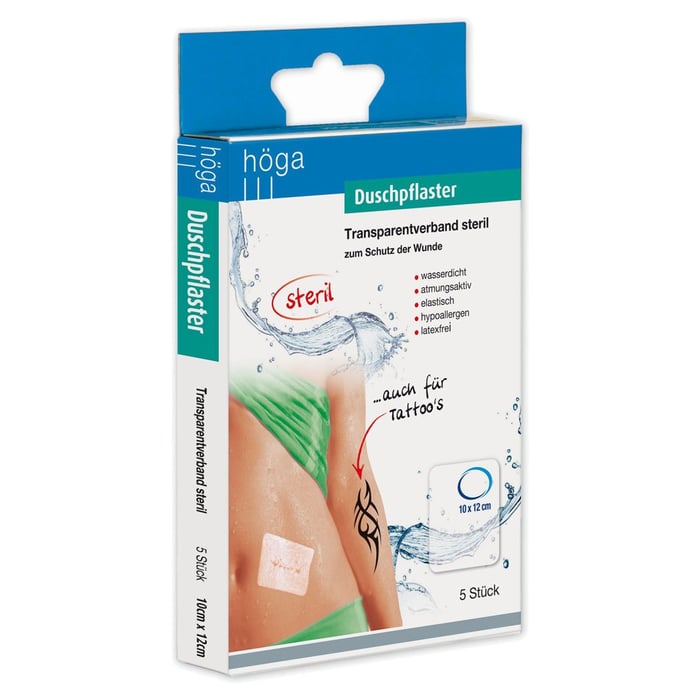 Duschpflaster steril Transparentverband 10cmx12cm