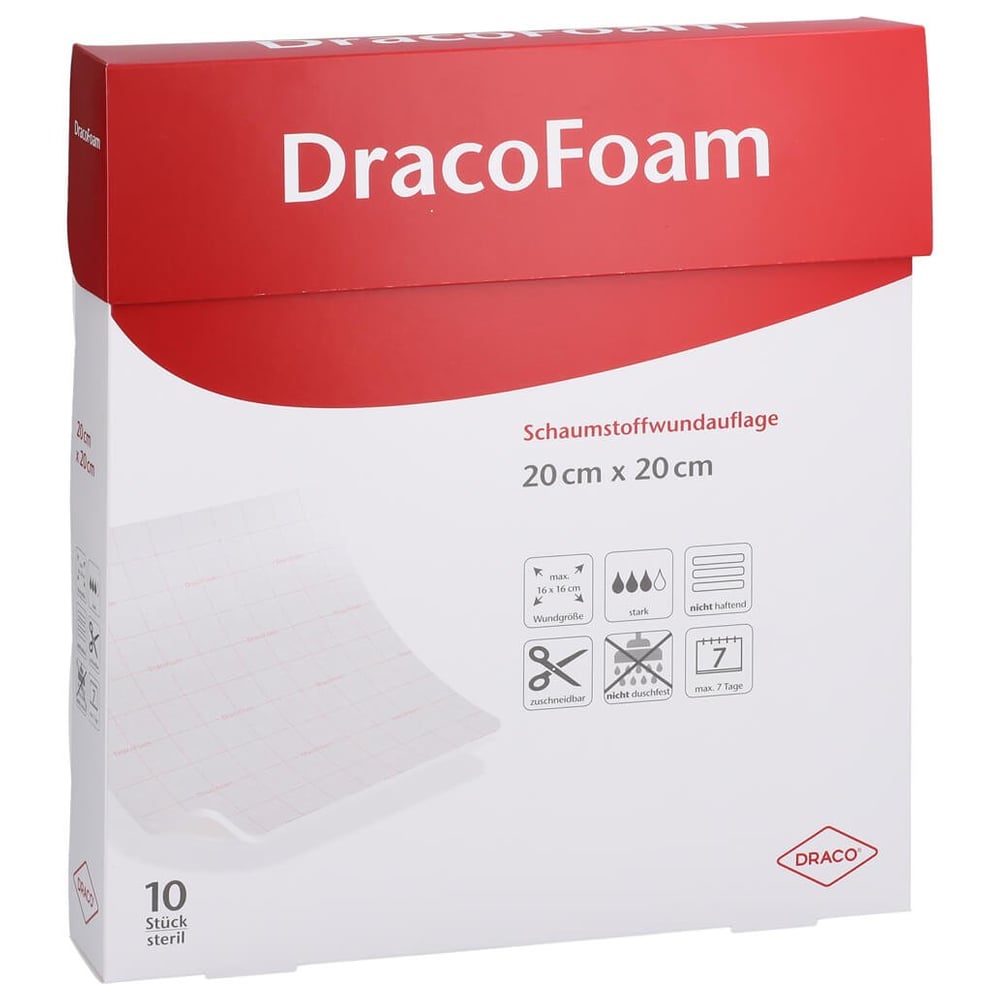 Dracofoam Schaumstoff Wundauflage 20x20 cm