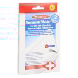 Pflaster mit Aluminiumgaze/Schürfwunden