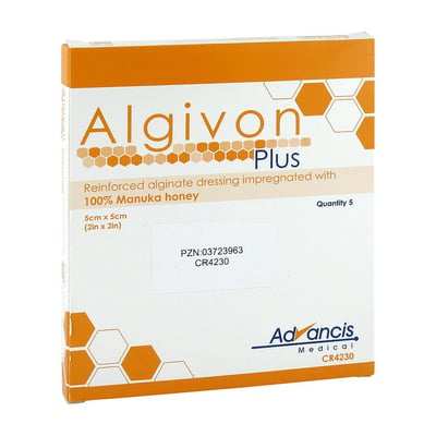 Algivon Plus Honigalginat 5x5 cm Produktbild 1