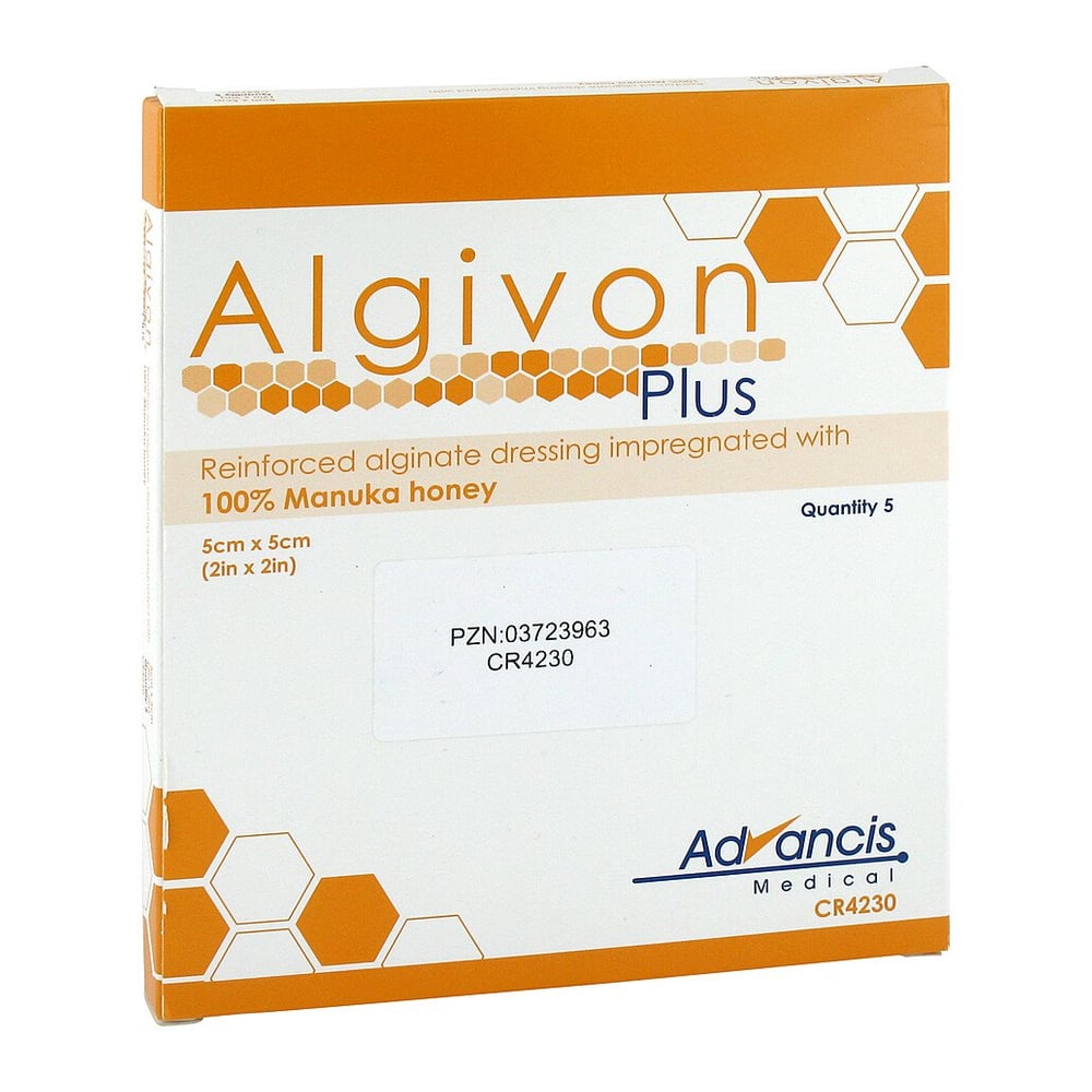 Algivon Plus Honigalginat 5x5cm